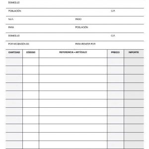 Apli Talonario Pedido 1/4 Natural Lito A-27 - Papel Autocopiativo - 25 Juegos por Talonario - Numeracion Secuencial - Tamaño 1/4 - Natural