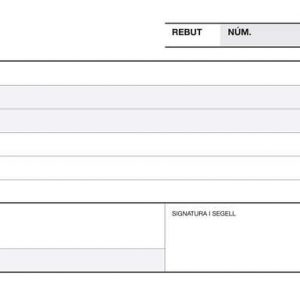 Apli Talonario Recibo 1/3 Apaisado Duplicado A-60 - Papel Autocopiativo - Numeracion Secuencial - 3 Copias - Blanco