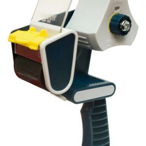 Apli Dispensador de Precinto - para Rollo Normal y Compacto - Facil de Usar y Cargar - Resistente y Duradero - Blanco