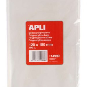 Apli Bolsas Polipropileno Transparente 120x180mm - Galga 120 - Alta Resistencia y Flexibilidad - Uso Alimenticio