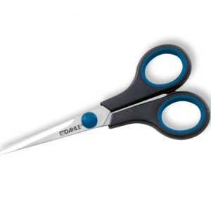 Dahle 54405 Office Comfort-Grip Tijeras de Acero Templado 14cm - Hojas Afiladas - Mangos Revestidos de Goma