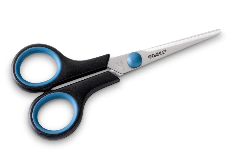 Dahle 54415 Office Comfort-Grip Tijeras de Acero Templado 14cm - Modelo Especial para Zurdos - Hojas Afiladas - Mangos Revestidos de Goma 1 Dahle 54415 Office Comfort-Grip Tijeras de Acero Templado 14cm - Modelo Especial para Zurdos - Hojas Afiladas - Mangos Revestidos de Goma