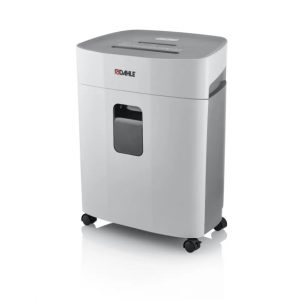 Dahle PaperSAFE 240 Destructora de Papel Manual Corte en Particulas P-4 - Destruye hasta 10 Hojas - Papelera de 25L - Con Ruedas - Apta para Papel, Tarjetas, Cd´s - Color Gris