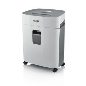 Dahle PaperSAFE 380 Destructora de Papel Manual Corte en Particulas P-4 - Destruye hasta 15 Hojas - Papelera de 25L - Con Ruedas - Apta para Papel, Tarjetas, Cd´s - Color Gris
