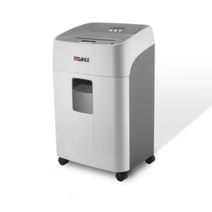 Dahle ShredMATIC 300 Destructora de Papel Automatica Corte en Particulas P-4 - Autoalimentacion 300 Hojas, Manual 14 Hojas - Papelera de 40L - Con Ruedas - Apta para Papel, Tarjetas, Cd´s - Color Gris
