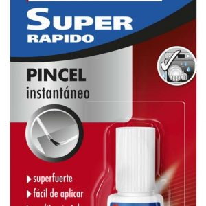 Imedio Super Rapido Bote de Pegamento Instantaneo con Pincel 5gr - Transparente - Multimaterial