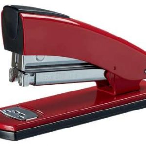 Petrus 2001 Grapadora Metalica Retro - Hasta 30 Hojas - Grapado Cerrado, Abierto y Clavado - Color Rojo