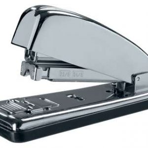 Petrus 230C Grapadora Metalica Retro - Hasta 30 Hojas - Grapado Cerrado, Abierto y Clavado - Color Cromado