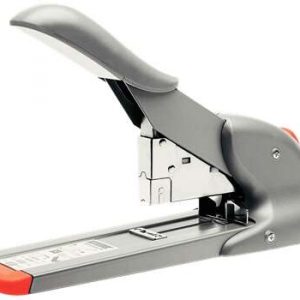 Rapid Fashion HD110 Grapadora de Gruesos - Hasta 110 Hojas - Grapado Cerrado - Para Grapas 23/8-15, 9/8-14 - Color Gris/Naranja