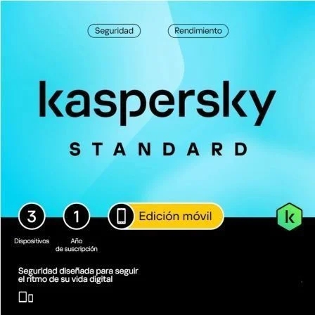 Kaspersky Standard Mobile Antivirus - 3 Dispositivos - Servicio 1 Año