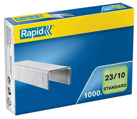 Rapid Caja de 1000 Grapas 23/10 - De 40 a 70 Hojas - Alambre Galvanizado - Patilla de 10mm 1 Rapid Caja de 1000 Grapas 23/10 - De 40 a 70 Hojas - Alambre Galvanizado - Patilla de 10mm
