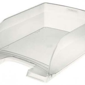 Leitz Plus Jumbo Bandeja Portadocumentos de Gran Capacidad - Formato Vertical A4 - Hasta 8uds Apilables - Color Translucido