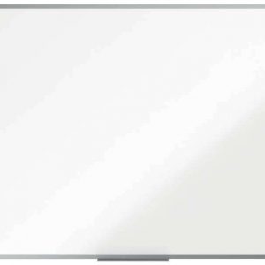 Nobo Essence Pizarra Magnetica de Acero Vitrificado 1200x900mm - Montaje en Esquinas - Superficie de Borrado Superior - Color Blanco