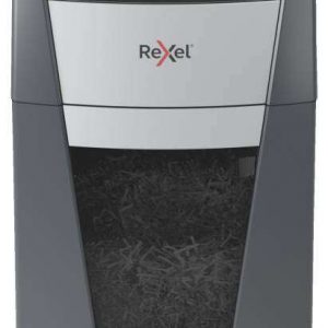 Rexel Optimum Autofeed 225M Destructora Automatica Microcorte P-5 - Autoalimentacion 225 Hojas y Manual 8 Hojas - Capacidad de la Papelera 60L - Color Gris/Plata