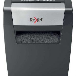 Rexel Momentum X406 Destructora Papel Corte Confeti P-4 - Destruye hasta 7 Hojas a la Vez - Capacidad de la Papelera 15L - Color Gris/Plata