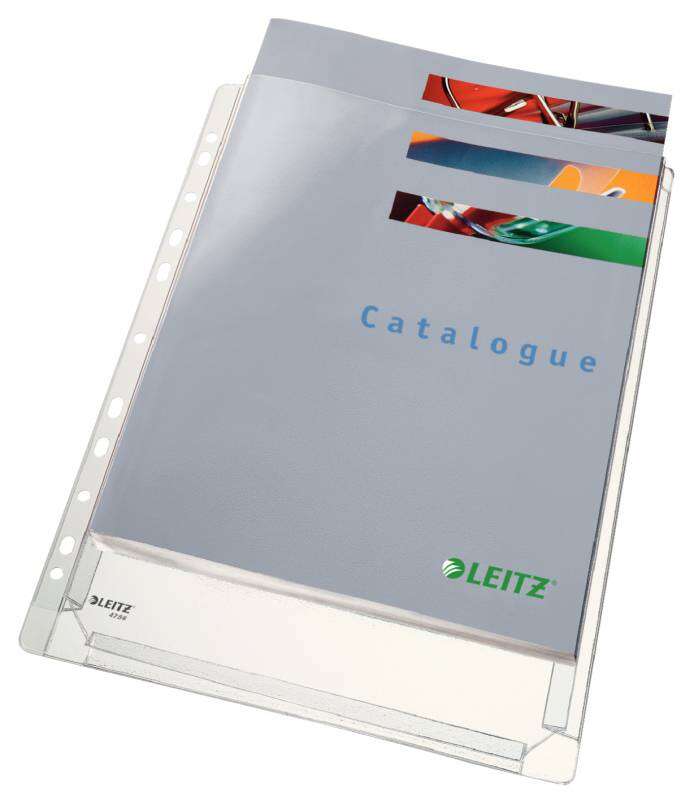 Leitz Pack de 5 Fundas Fuelle Estandar A4 PVC Liso Multitaladro-11 - Capacidad 200 Hojas - Transparente (170 Micras) 1 Leitz Pack de 5 Fundas Fuelle Estandar A4 PVC Liso Multitaladro-11 - Capacidad 200 Hojas - Transparente (170 Micras)