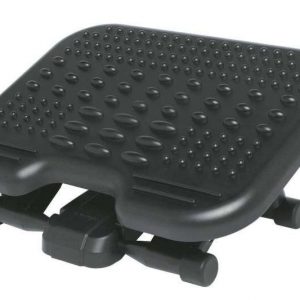 Kensington Reposapies Solemassage - Altura Ajustable 7,5-12,5cm - Inclinacion 30 Grados - Superficie Estimulante - Color Negro