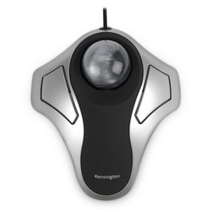 Kensington Orbit Trackball Optico USB - Bola de 40mm - 4 Botones Personalizables - Uso Ambidiestro - Precision y Control Superiores - Color Plata/Negro