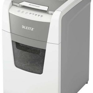 Leitz IQ 150 Autofeed P5 Destructora de Papel Automatica Micro Corte P-5 - Autoalimentacion 150 Hojas, Manual 6 Hojas - Papelera de 44L - Color Blanco
