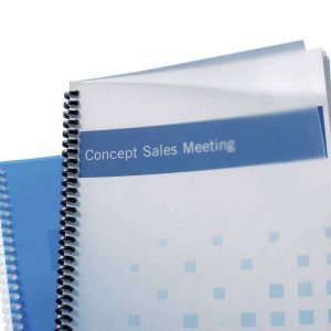 GBC Tapas Polyclearview para Encuadernacion - A4, 800 Micras - Transparentes y Mates - Color Transparente