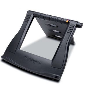 Kensington Smartfit Easy Riser Soporte para Portatil de 12 a 17" - Estructura que Facilita la Ventilacion - 3 Ajustes de Altura - Diseño Universal - Color Negro