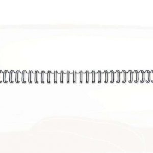 GBC Wirebind Pack de 100 Alambres de Encuadernacion 6mm para Paso 3:1 Redondo o Cuadrado - Formato A4 - Para 34 Orificios - Encuaderna hasta 55 Hojas - Color Negro