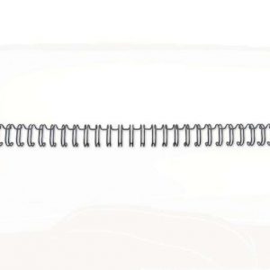 GBC Wirebind Pack de 100 Alambres de Encuadernacion 8mm para Paso 3:1 Redondo o Cuadrado - Formato A4 - Para 34 Orificios - Encuaderna hasta 70 Hojas - Color Negro