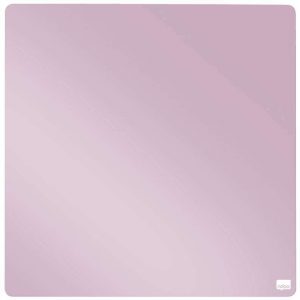 Nobo Mini Pizarra Magnetica Tile 360x360mm - sin Marco - Almohadillas Adhesivas e Imanes - Diseño Creativo y Colorido - Rosa