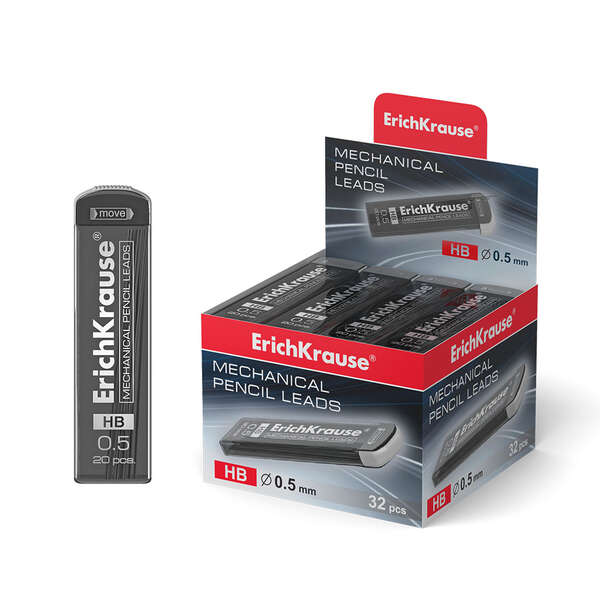 Erichkrause Megapolis Concept Pack de 20 Minas de Recambio 05mm HB - Color Negro 1 Erichkrause Megapolis Concept Pack de 20 Minas de Recambio 05mm HB - Color Negro