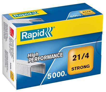 Rapid Caja de 5000 Grapas 21/4 - Alambre Reforzado Galvanizado - Patilla de 4mm 1 Rapid Caja de 5000 Grapas 21/4 - Alambre Reforzado Galvanizado - Patilla de 4mm
