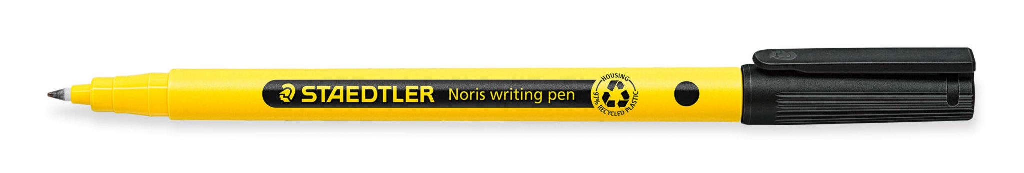 Staedtler 307 Noris Writing Pen Rotulador de Punta Fina - Trazo 0.6mm Aprox - Tinta Base de Agua - Cuerpo Fabricado en un 97% de Plastico Reciclado - Color Negro 1 Staedtler 307 Noris Writing Pen Rotulador de Punta Fina - Trazo 0.6mm Aprox - Tinta Base de Agua - Cuerpo Fabricado en un 97% de Plastico Reciclado - Color Negro