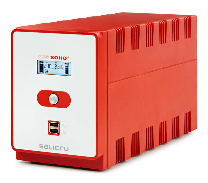 Salicru SPS 1600 SOHO+ Sistema de Alimentacion Ininterrumpida - SAI/UPS - 1600 VA - Line-interactive - Doble Cargador USB - Color Rojo 1 Salicru SPS 1600 SOHO+ Sistema de Alimentacion Ininterrumpida - SAI/UPS - 1600 VA - Line-interactive - Doble Cargador USB - Color Rojo