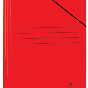 Mariola Carpeta de Carton Plastificado Folio 500gr/m2 - Medidas 34x25cm - Cierre con Goma Elastica - Color Rojo