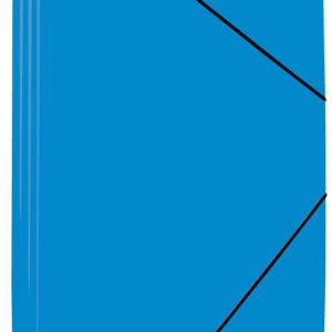 Mariola Carpeta de Polipropileno con Solapas 450 Micras - Formato Folio - Medidas 34x25cm - Cierre con Goma Elastica - Color Azul