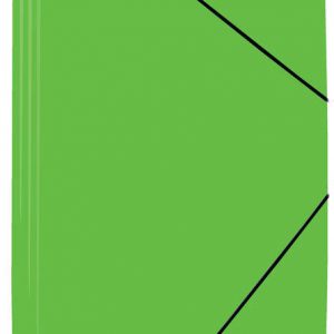 Mariola Carpeta de Polipropileno con Solapas 450 Micras - Formato Folio - Medidas 34x25cm - Cierre con Goma Elastica - Color Verde