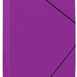 Mariola Carpeta de Polipropileno con Solapas 450 Micras - Formato Folio - Medidas 34x25cm - Cierre con Goma Elastica - Color Violeta