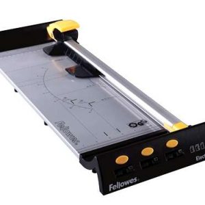 Fellowes Electron A3 Cizalla de Corte para Soportes hasta A3 - Capacidad de Corte 10 Hojas - Mecanismo de Corte Seguro - Base Metalica con Guias Grabadas - Posicion de Bloqueo del Cabezal de Corte