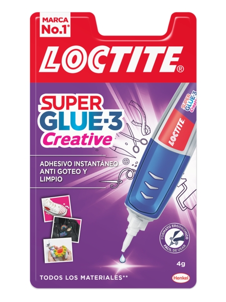 Loctite Superglue-3 Creative Pen 4Gr - Adhesivo Universal en Forma de Boligrafo - Aplicacion Gota a Gota Precisa y Limpia - No Gotea - Fuerza de Union Maxima 1 Loctite Superglue-3 Creative Pen 4Gr - Adhesivo Universal en Forma de Boligrafo - Aplicacion Gota a Gota Precisa y Limpia - No Gotea - Fuerza de Union Maxima