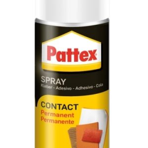 Pattex Contact Spray Cola de Contacto en Spray 400 ml - Pega con Maxima Resistencia - Para una Amplia Variedad de Materiales - Ideal para Madera, Papel, Carton y Metales