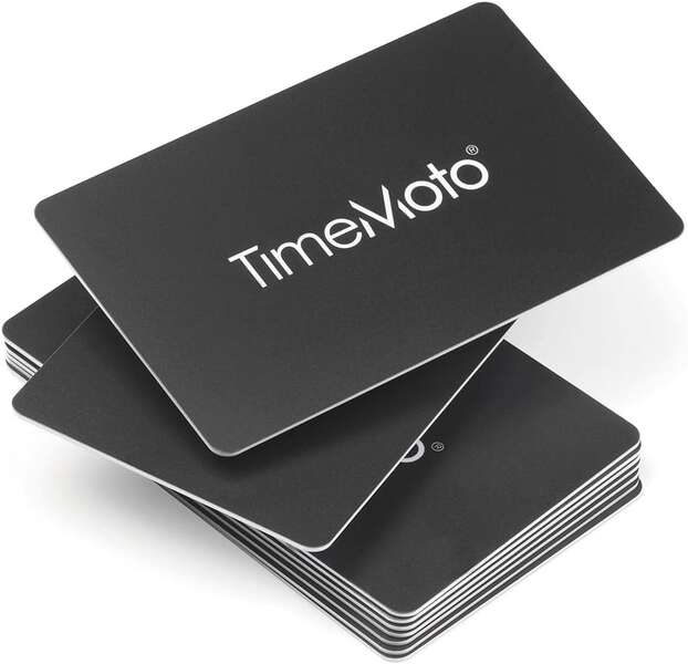 Timemoto RF-100 Pack de 25 Tarjetas de Identificacion RFID - Tamaño de Tarjeta de Credito - Distancia de Deteccion de 7cm - Compatible con todos los Terminales Timemoto 1 Timemoto RF-100 Pack de 25 Tarjetas de Identificacion RFID - Tamaño de Tarjeta de Credito - Distancia de Deteccion de 7cm - Compatible con todos los Terminales Timemoto