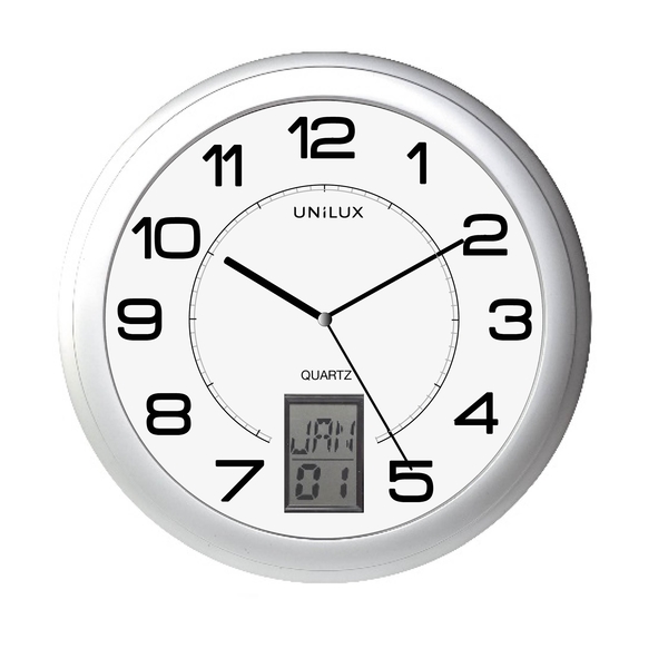 Unilux Reloj de Pared Instinct - Diseño Moderno y Minimalista - Funciona con Pilas - Facil de Instalar 1 Unilux Reloj de Pared Instinct - Diseño Moderno y Minimalista - Funciona con Pilas - Facil de Instalar