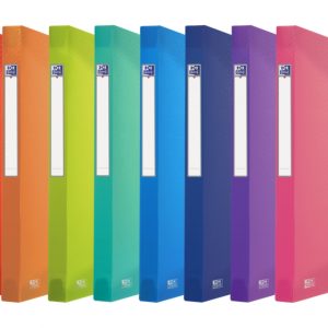 Oxford Urban A4 Carpeta de Proyectos - Tapa de Plastico Translucido - 3 Solapas Fijas - Lomo de 25mm - Colores Surtidos