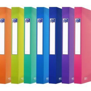 Oxford Urban A4 Carpeta de Proyectos - Tapa de Plastico Translucido - 3 Solapas Fijas - Lomo de 40mm - Colores Surtidos