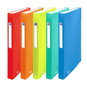 Oxford Urban A4+ Clasificador  de 8 Posiciones - Tapa de Plastico Translucido - Ideal para Organizar Documentos - Incluye Eiquetas para los Separadores - Colores Surtidos