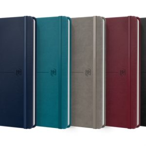 Oxford Signature Cuaderno Cosido Tapa Extradura A5 Liso - 80 Hojas - Colores Surtidos