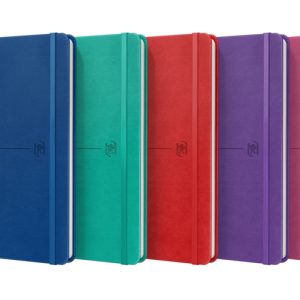 Oxford Signature Cuaderno Cosido Tapa Extradura A5 Liso - 80 Hojas - Colores Surtidos