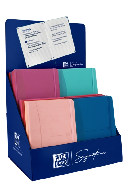 Oxford Signature Expositor de Sobremesa Surtido A5 - Diseño Elegante - Incluye Hojas Lisas y con Puntos - Ideal para Tomar Notas y Hacer Bocetos 1 Oxford Signature Expositor de Sobremesa Surtido A5 - Diseño Elegante - Incluye Hojas Lisas y con Puntos - Ideal para Tomar Notas y Hacer Bocetos
