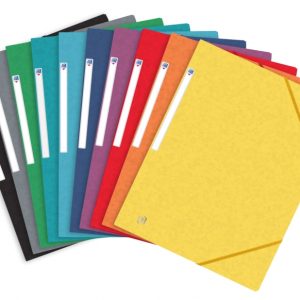 Oxford Top File+ Carpeta de Gomas A4+ - Tapa Blanda - 3 Solapas - Lomo 20mm - Colores Surtidos