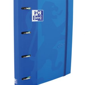 Oxford Touch A4+ Europeanbinder - Tapa Extradura Resistente - Lomo de 45mm - Anillas 4Dx35mm - Incluye Recambio 5x5 - Color Denim