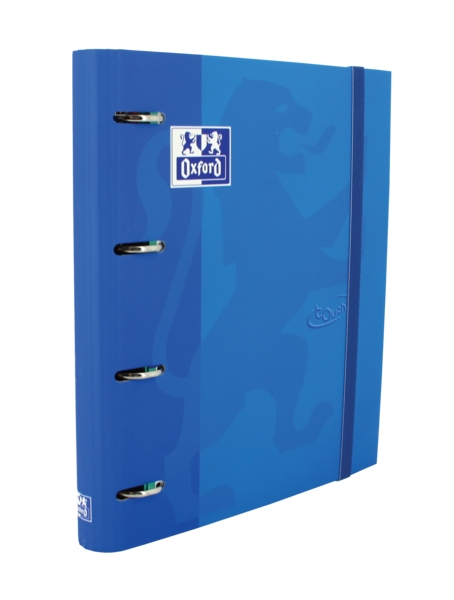 Oxford Touch A4+ Europeanbinder - Tapa Extradura Resistente - Lomo de 45mm - Anillas 4Dx35mm - Incluye Recambio 5x5 - Color Denim 1 Oxford Touch A4+ Europeanbinder - Tapa Extradura Resistente - Lomo de 45mm - Anillas 4Dx35mm - Incluye Recambio 5x5 - Color Denim